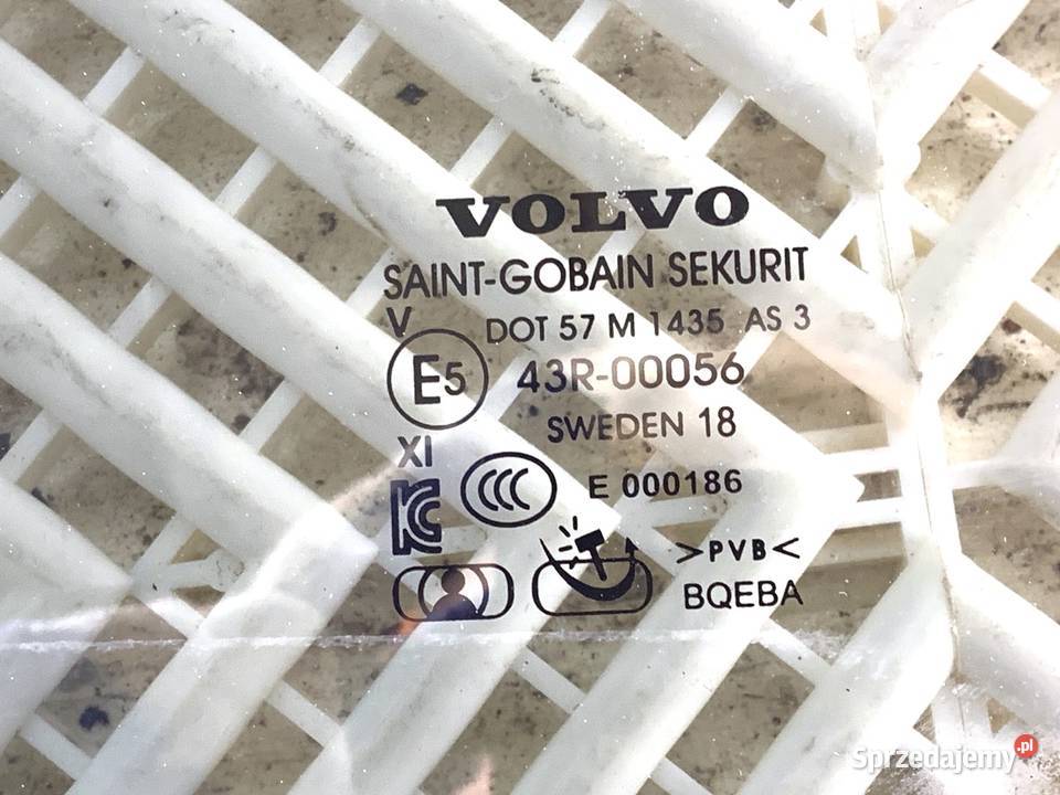 SZYBA PRAWY TYŁ PODWÓJNA VOLVO S90 II