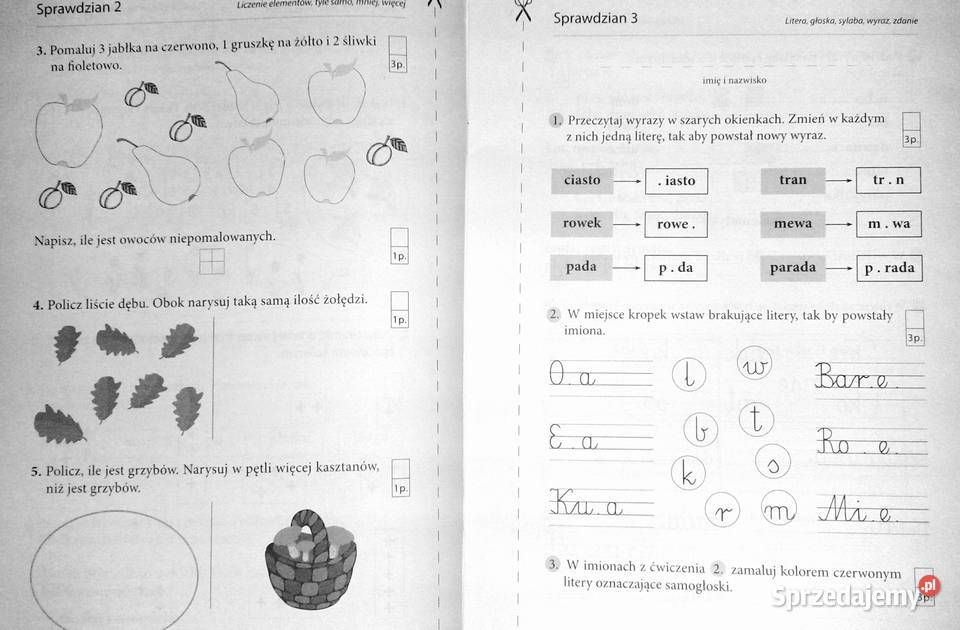 Czy już potrafię Sprawdziany kl 1 Mirosława Chełm