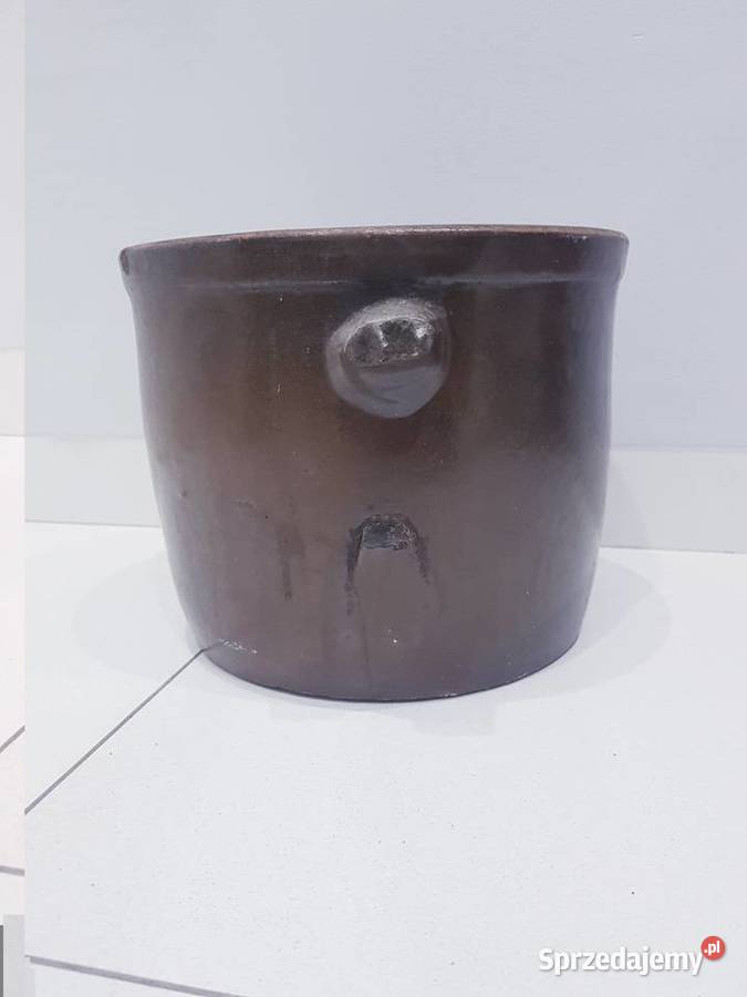 Stary duży kamionkowy garnek do kiszenia ogórków Dąbrowa Górnicza