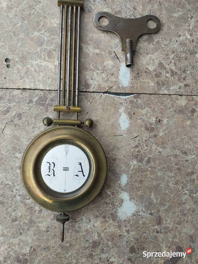 178 Zestaw mechanizm starego zegara Lenzkirch pomorskie Tczew