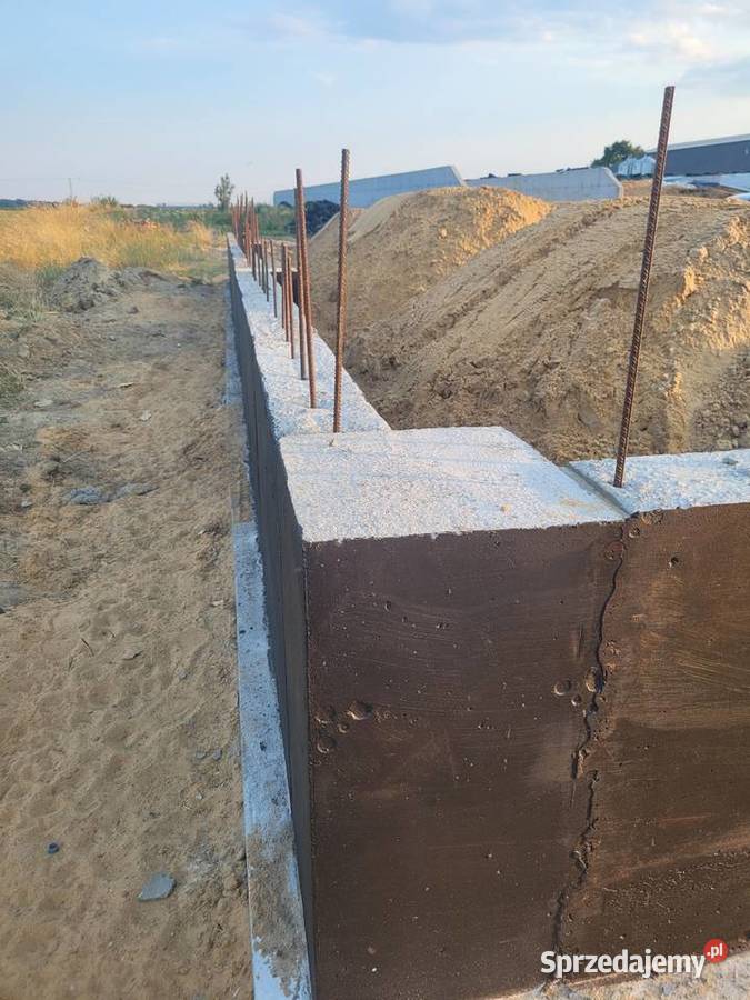 Roboty żelbetowe prace ziemne fundamenty pod Fundamenty i usługi murarskie
