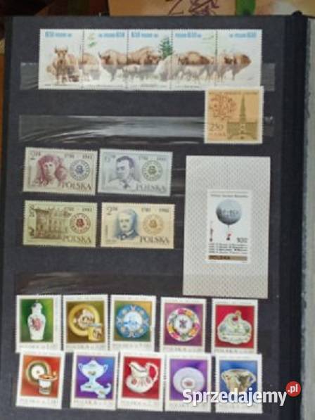 Kolekcja znaczków Znaczki pocztowe klaser PRL łódzkie Łódź