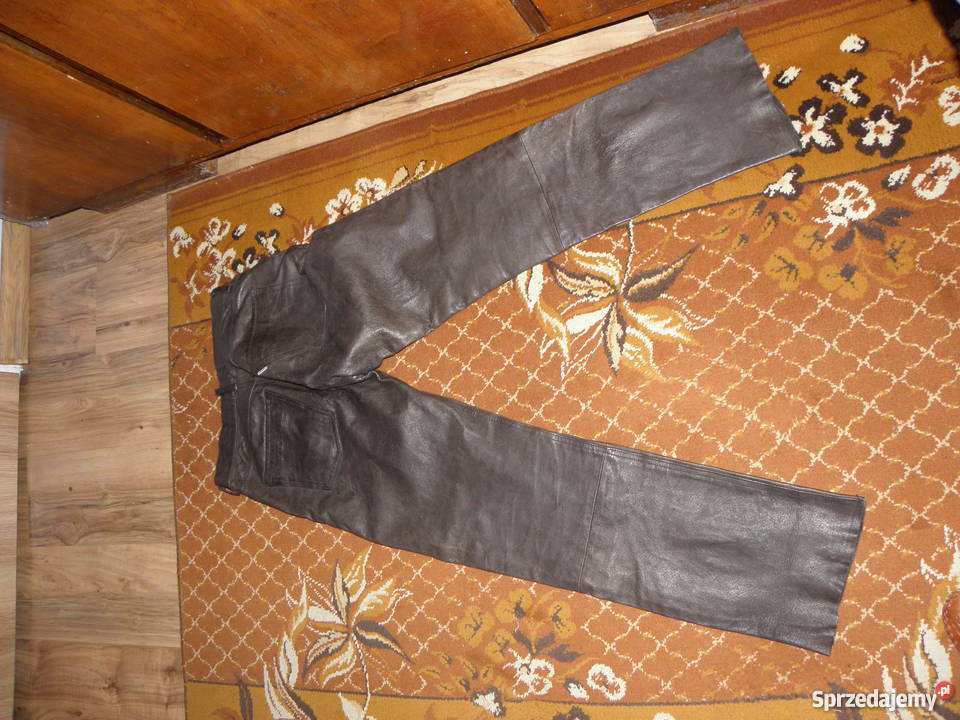 Spodnie motocyklowe skórzane w pasie 78 Lębork sprzedam