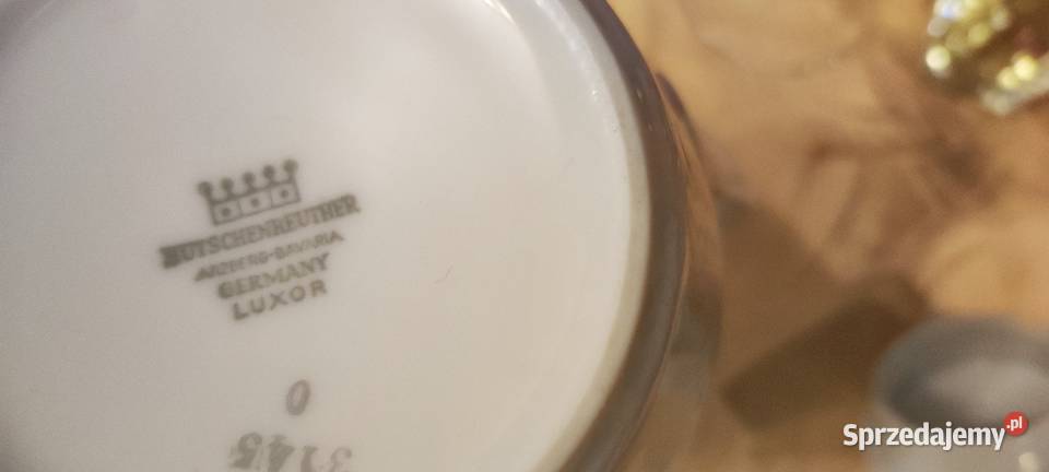 Dzbanek biel złoto porcelana Hutschienreuther