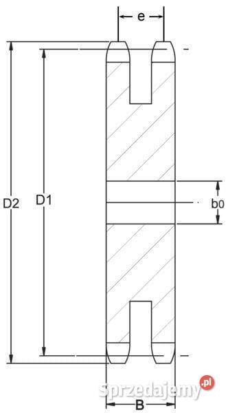 Tarcza koła łańcuchowego podwójna 15 zębów 12