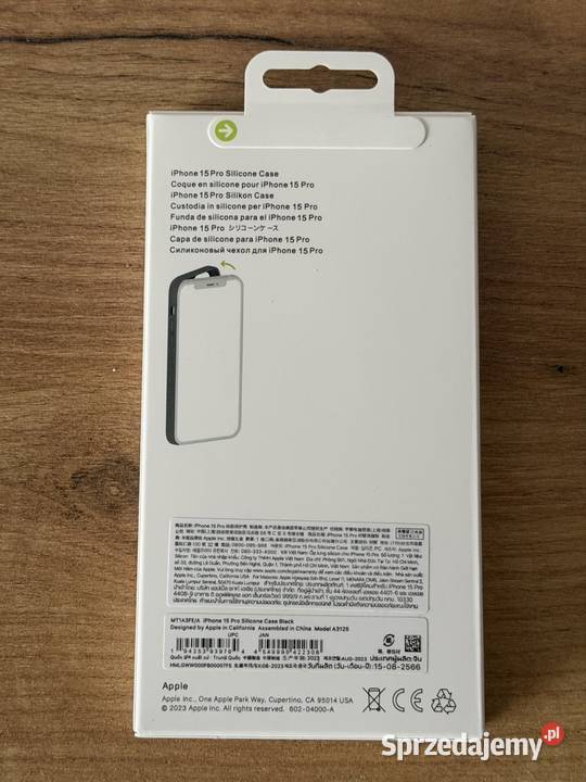 iPhone 15 Pro EtuiSilicone Case Black Pokrowce, futerały i kabury mazowieckie Warszawa