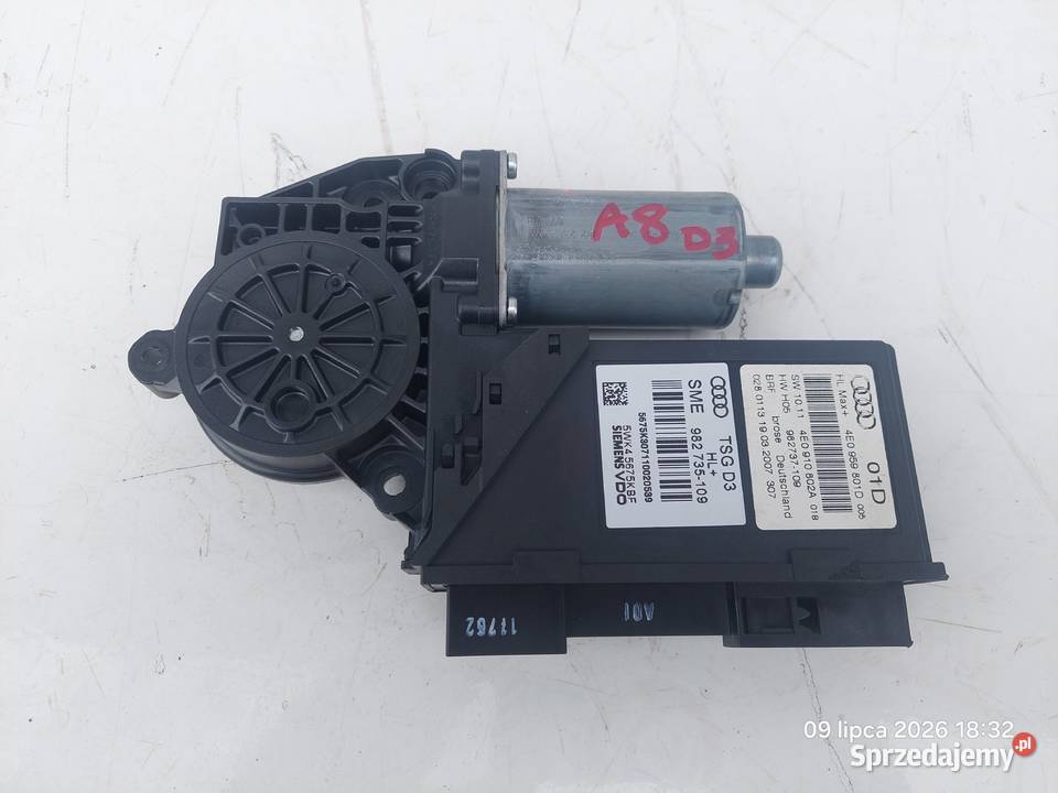 AUDI A8 D3 42 TDI 0510 SILNICZEK SZYBY LEWY TYŁ osobowe Włoszczowa sprzedam