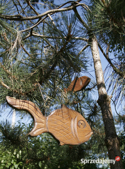Ryby dekoracyja zawieszana na drzewo Drewniana Rzeźby i figury