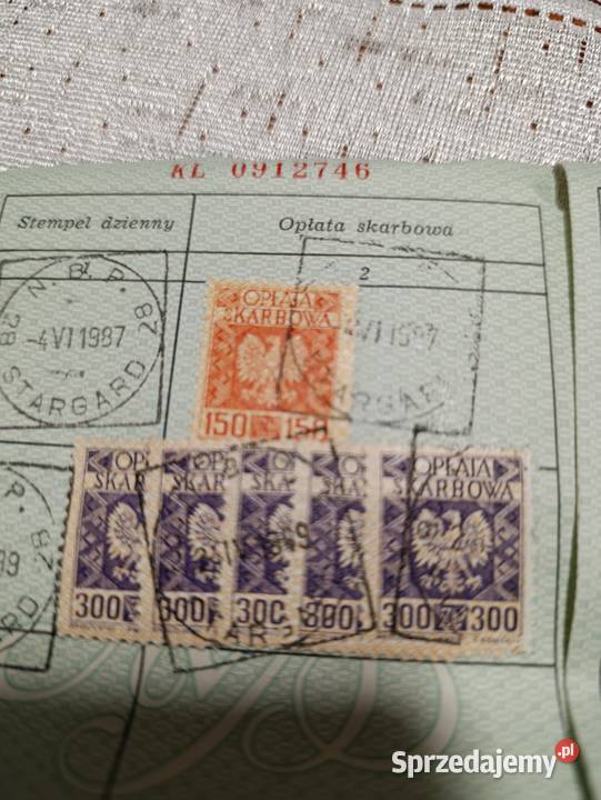 znaczki skarbowe stare prl znaczki Poznań