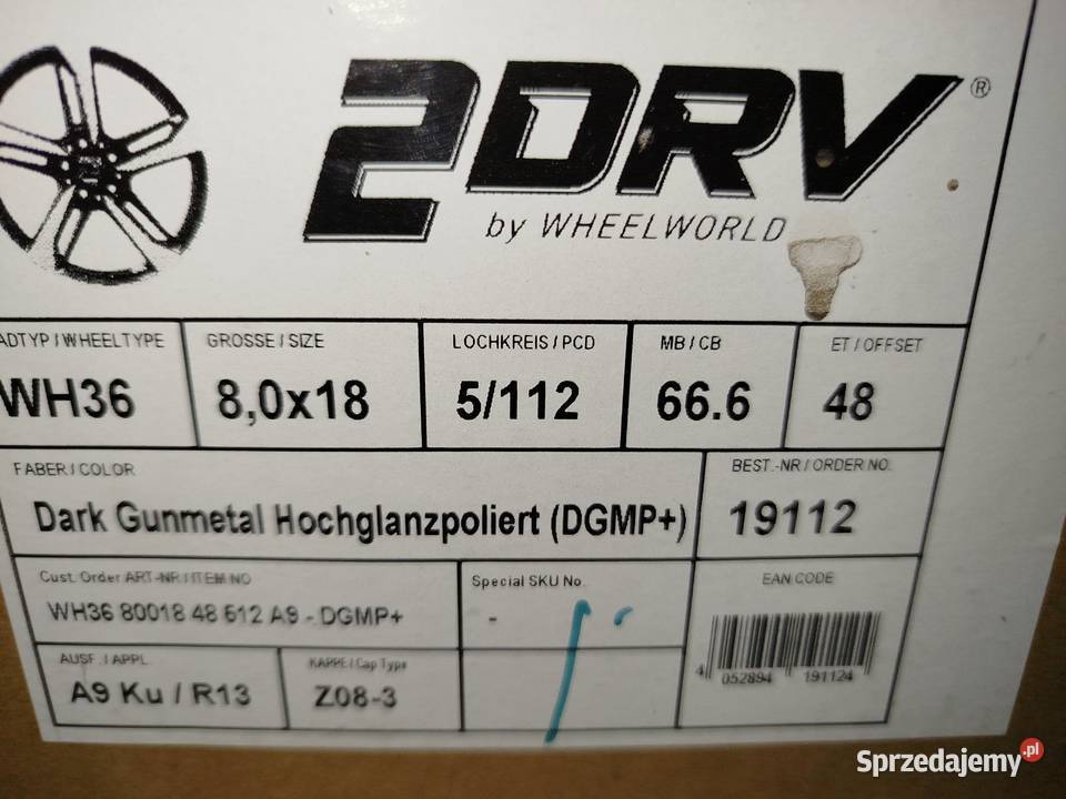 S361 Alufelgi Nowe 18 5x112 Et48 AUDI Vw Skoda Bąków