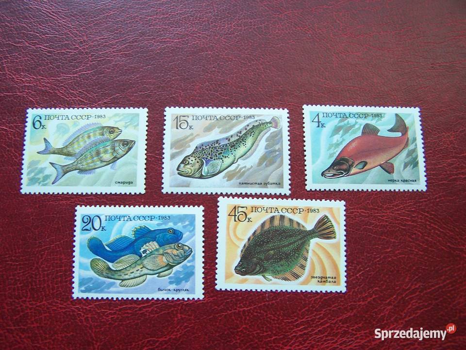 ZSRR 1983 MNH Mi 5294 98 Fauna Ryby śląskie Tychy