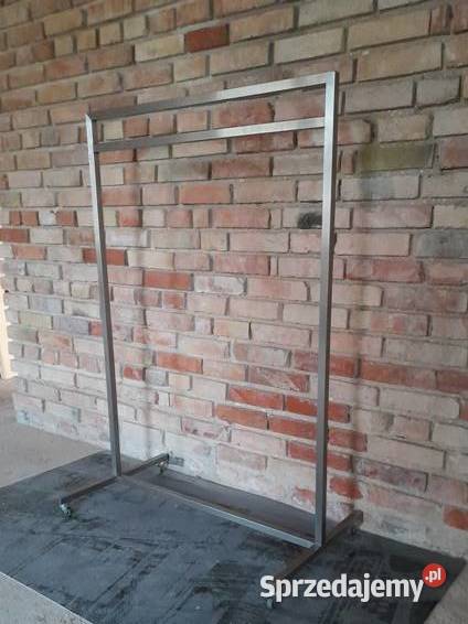 Wieszak stojący LOFT metalowy nierdzewny na Wieszaki małopolskie Gorlice