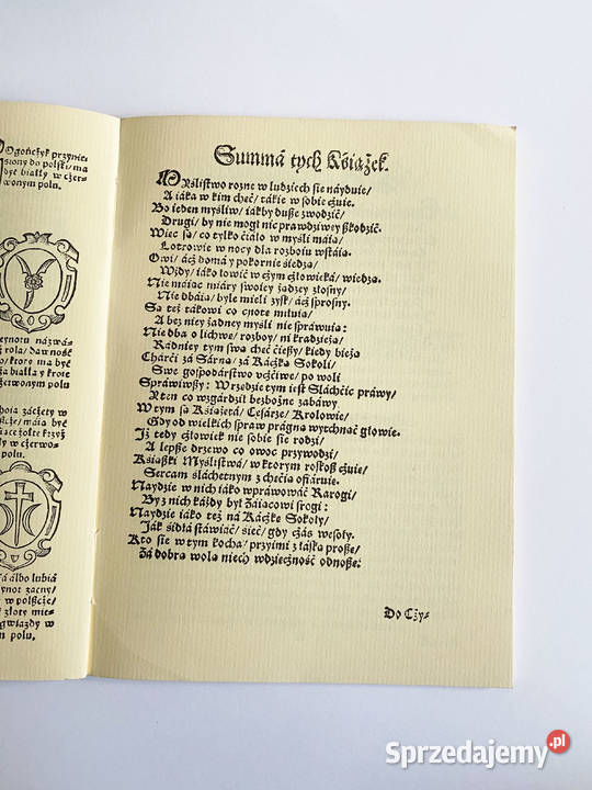 Myslistwo ptasze Reprint z 1584 r Cyganski Warszawa