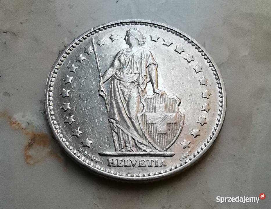 Moneta 1 Frank Szwajcaria Ząbki sprzedam