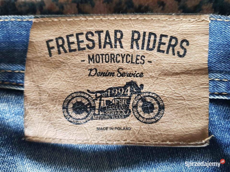 Spodnie Jeansy Motocyklowe Freestar XL Made in Warszawa
