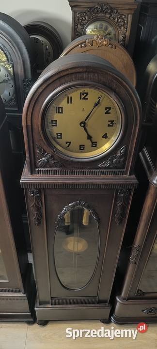 Gustav Becker zegar stojący śliczna ciemna baba Kwaczała