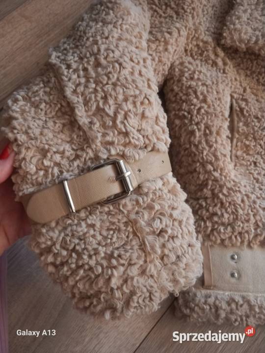 Kurtka Miś Teddy EstherH Paris M Beżowy Zimowa  Kietlów