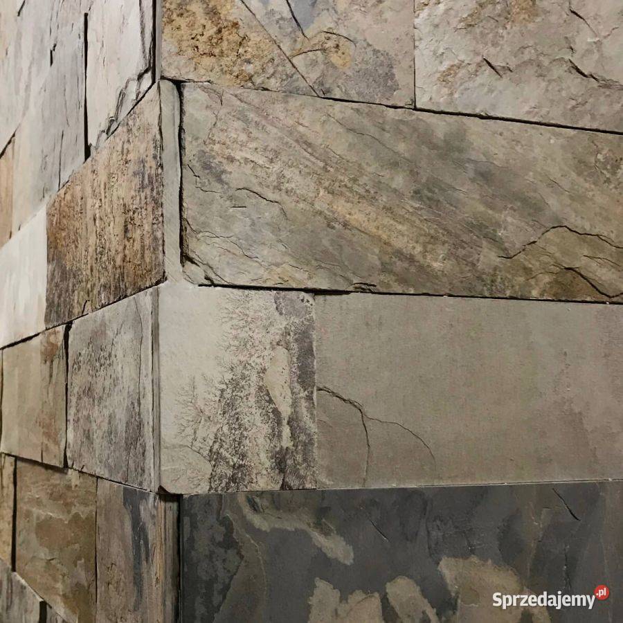 Płytki Łupek Indian Autumn naturalny 10x30x1 Łódź