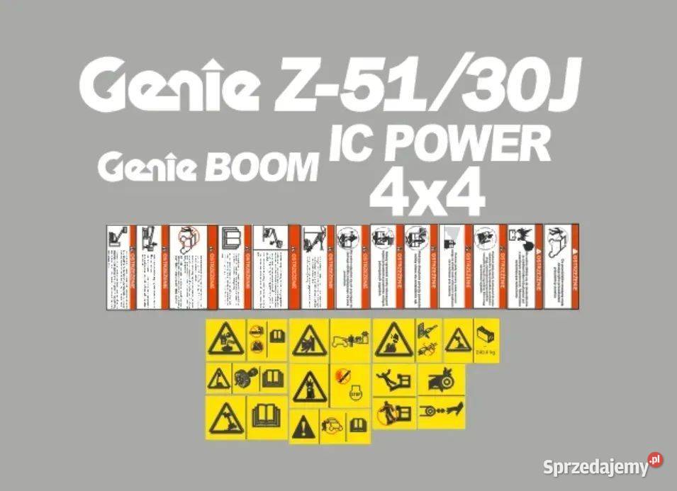 Naklejki oklejenie przegubowa Genie KAŻDY MODEL Janików