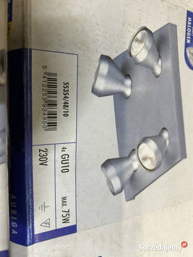 Lampa halogen sufitowy x 4 srebrny Massive Świętochłowice