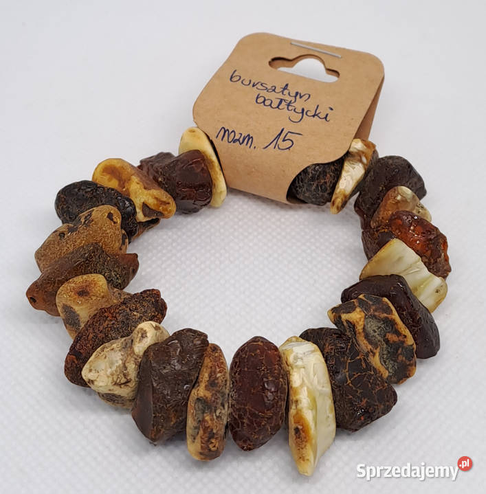 Bransoletka z bursztynu bursztyn bałtycki bryłki mazowieckie Warszawa