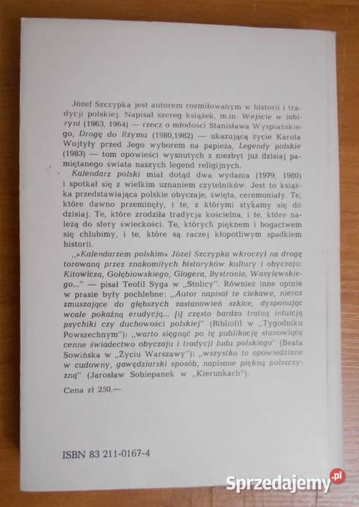 Józef Szczypka Kalendarz polski Parczew