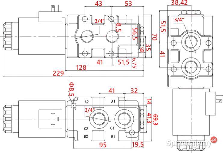 ROZDZIELACZ HYDRAULICZNY 2 SEK 40L NA LINKI kujawsko-pomorskie Solec Kujawski