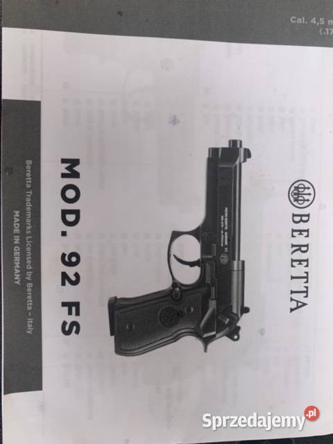 Sprzedam zestaw Wiatrówka BERETTA 92FS Lublin sprzedam