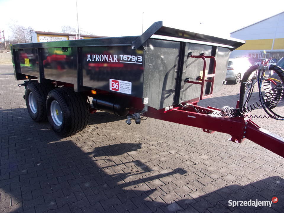 Przyczepa budowlana tandem skorupowa T6793