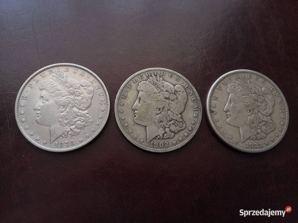 Srebrne Dolary Morgana z Dzikiego zachodu lubelskie Lubartów