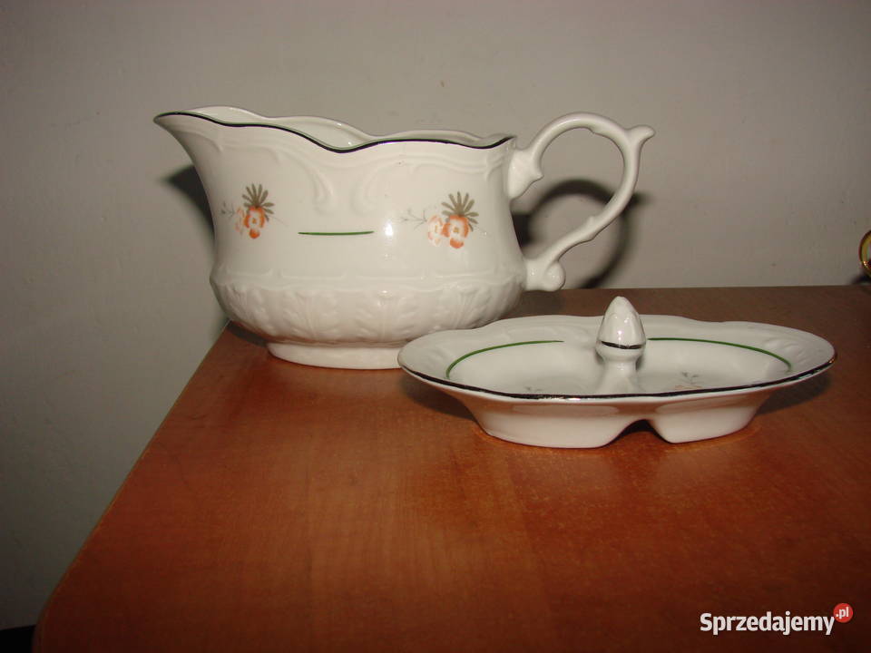Włocławek porcelanowy mlecznik solniczka PRL