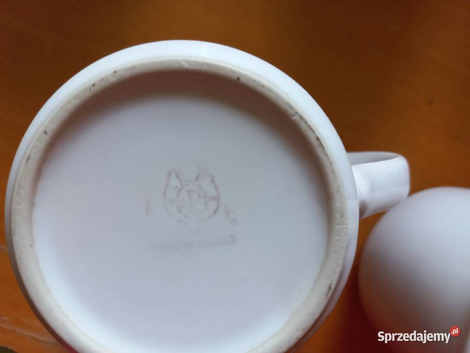 Kubek z uchem Pruszków PRL Porcelana i szkło Zgierz