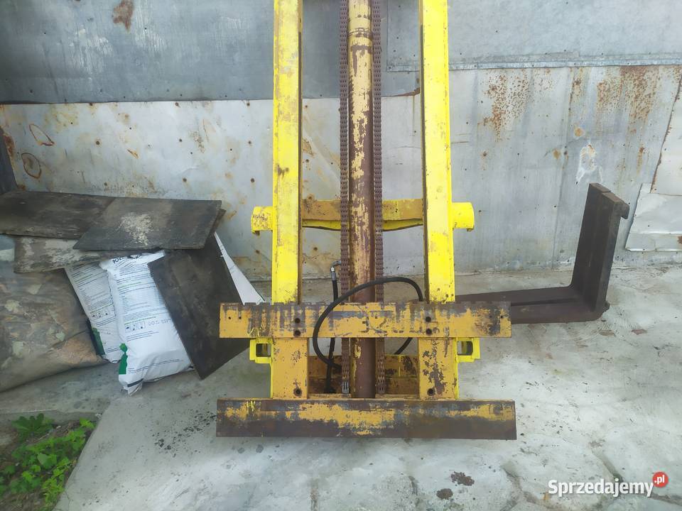 Maszt z widłaka przerobiony na podnośnik Pniówek