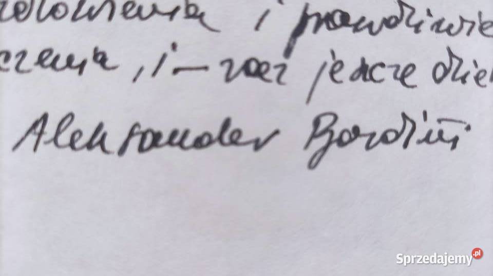 Autograf list Bardiniego 1990 aktora i reżysera Szczecin