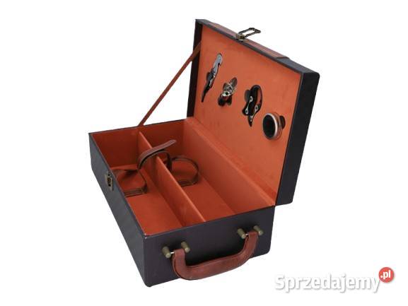 Walizka na Wino z Akcesoriami Brązowa na 2