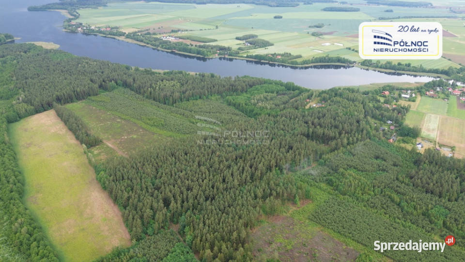 Działka w otulinie lasu niedaleko jeziora Makosieje