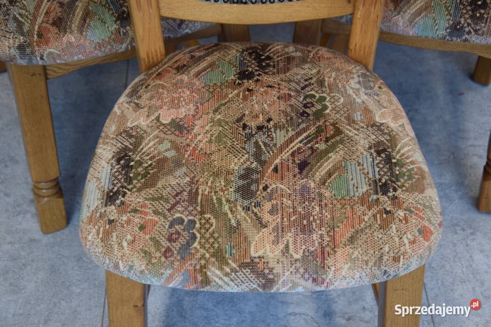 krzesła dębowe 6 sztuk super stan Olsztyn