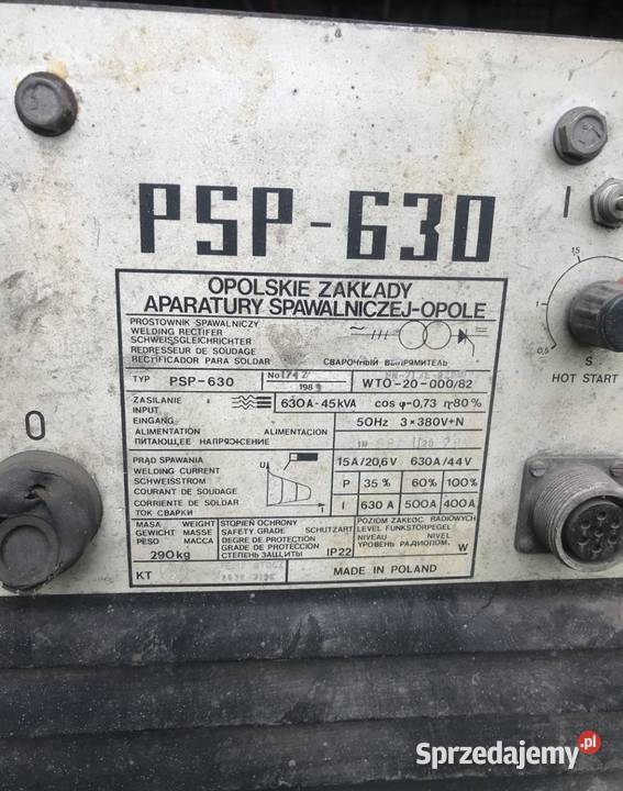 Spawarka Transformatorowa Ozas Opole PSP 630 Suwałki