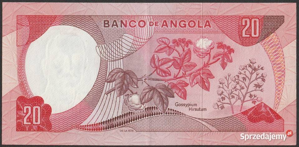ANGOLA 20 ESCUDOS 1972 STAN BANKOWY UNC Kolekcje łódzkie Łódź