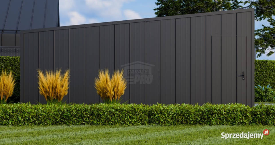 Garaż blaszany 6x6 brama uchylna okno drzwi Busko-Zdrój