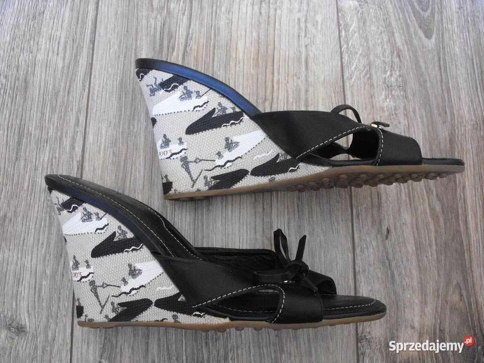 Buty TODS klapki koturn 3637 235 stan inna