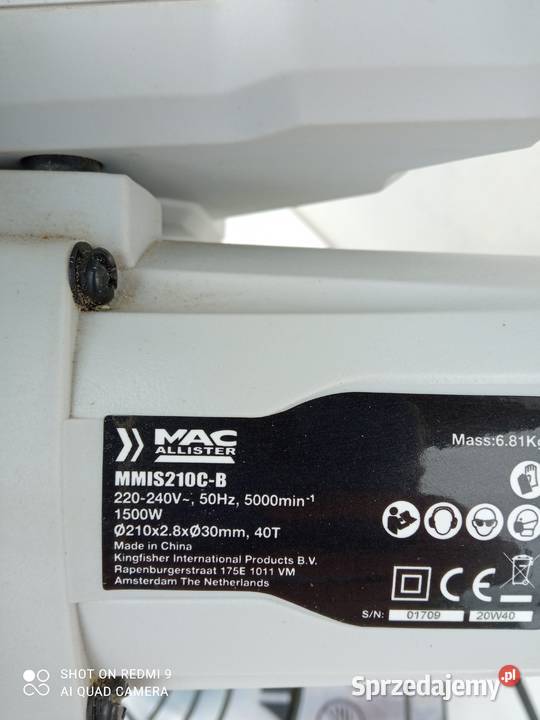 Piła Ukośnice Bez posuwu Macalliste 210mm 230v Toruń
