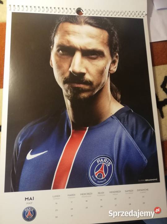 Kalendarz ścienny klubu Paris St Germain 2016 Pozostałe Wronki