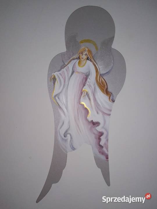 Anioł Stróż malowany ręcznie śląskie