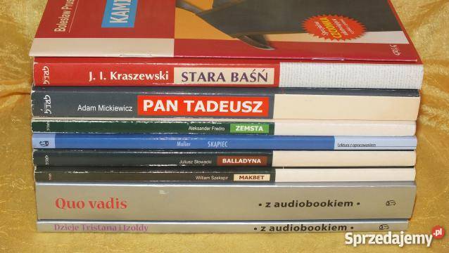 Zestaw lektur liceum z audiobookiem i nie kujawsko-pomorskie Inowrocław