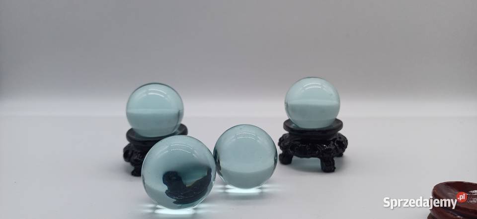 Kolekcjonerska kula obsydian niebieski 30mm Olsztyn