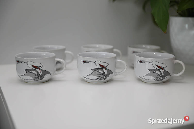 Filiżanki Tułowice stoneware 6 komplet Kielce