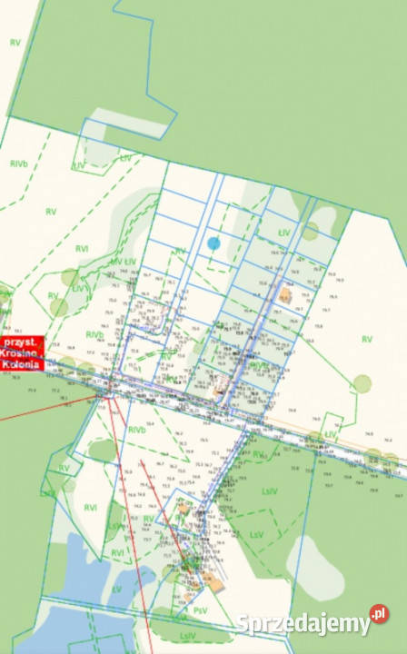 Działka z wydanymi warunkami zabudowy Krosino
