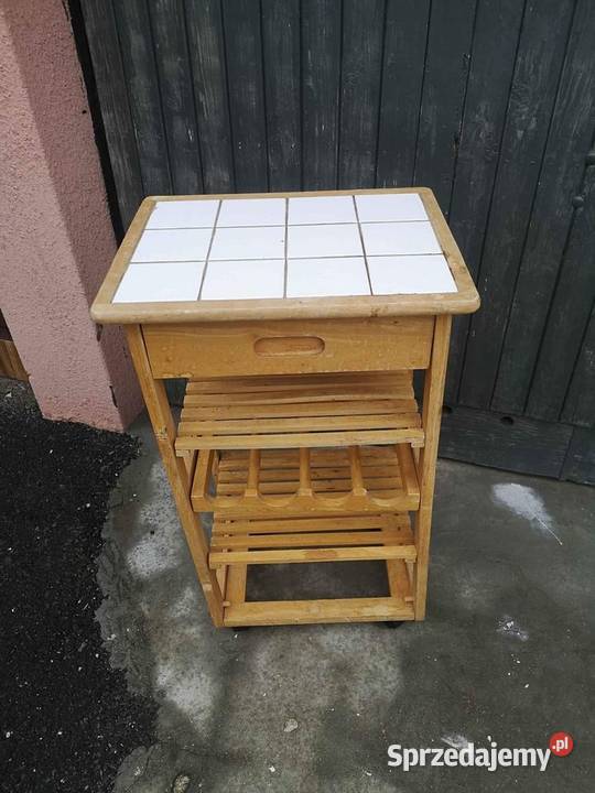 drewniana wyspa kuchenna kuchenny pomocnik Kraków