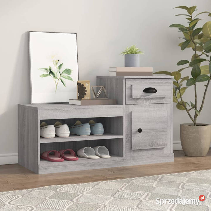 Szafka na buty szary dąb sonoma 100x42x60 mazowieckie Warszawa